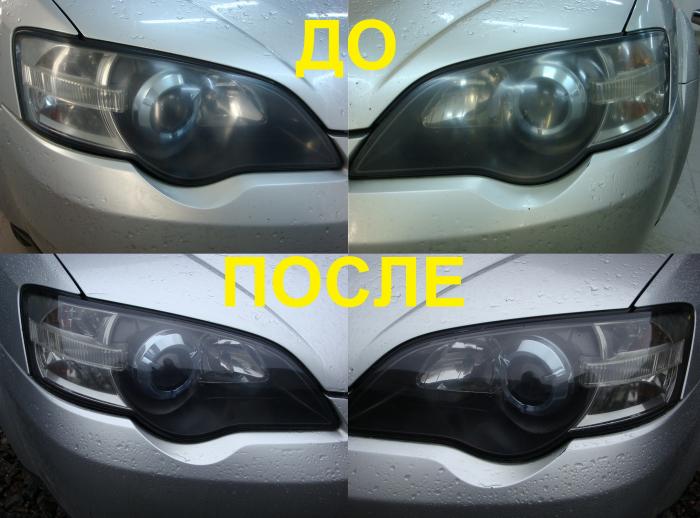 полировка фар